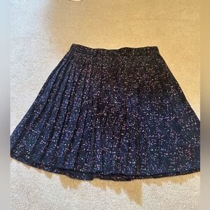 Talula Speckled Purple Pleated Skirt